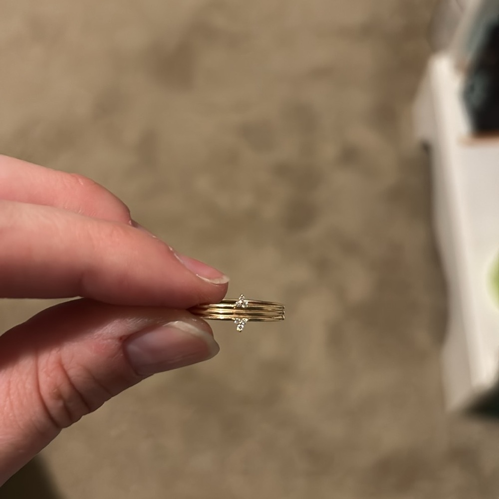 Audry Rose 14k and diamond ring - Picture 3 of 6